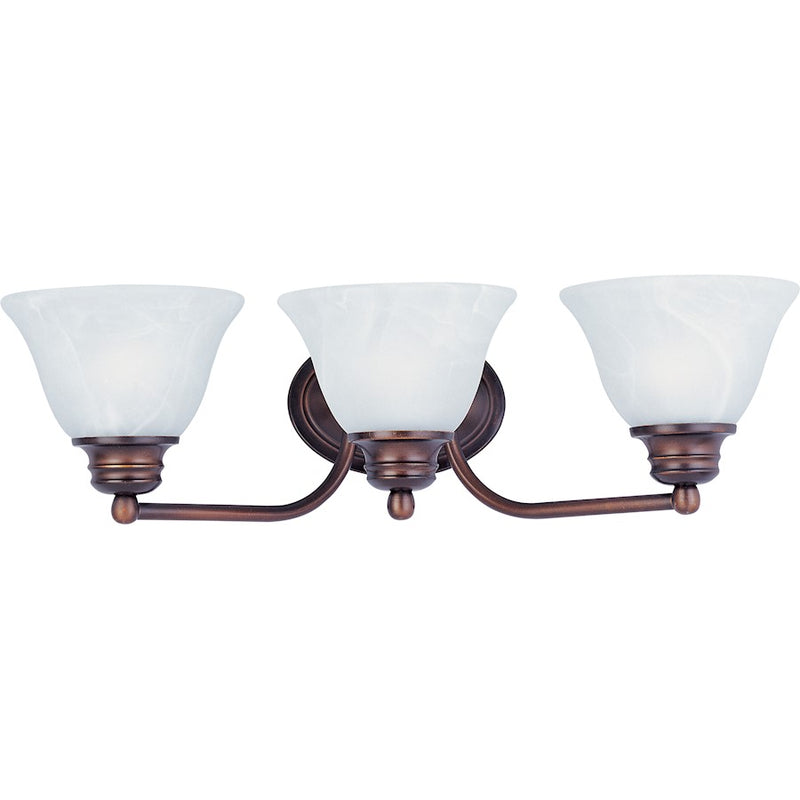 Maxim Malibu 3-Light Bath Vanity Oil Rubbed Bronze