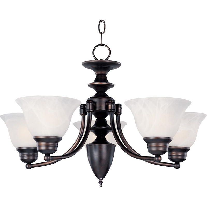 Maxim Lighting Malibu 5-Light Chandelier Oil Rubbed Bronze