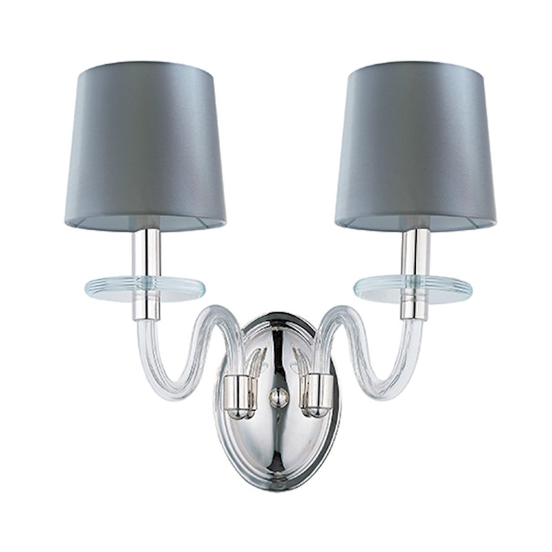 Maxim Venezia 2-Light Wall Light, Polished Nickel