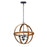 Maxim Lighting Compass Outdoor 4 Light Pendant, Pecan/Black/Seedy - 27584CDAPBK