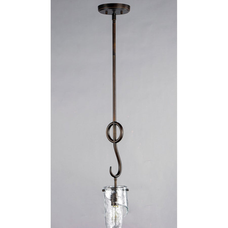 Maxim Lighting Citadel 1-Light Mini Pendant, Chestnut Bronze