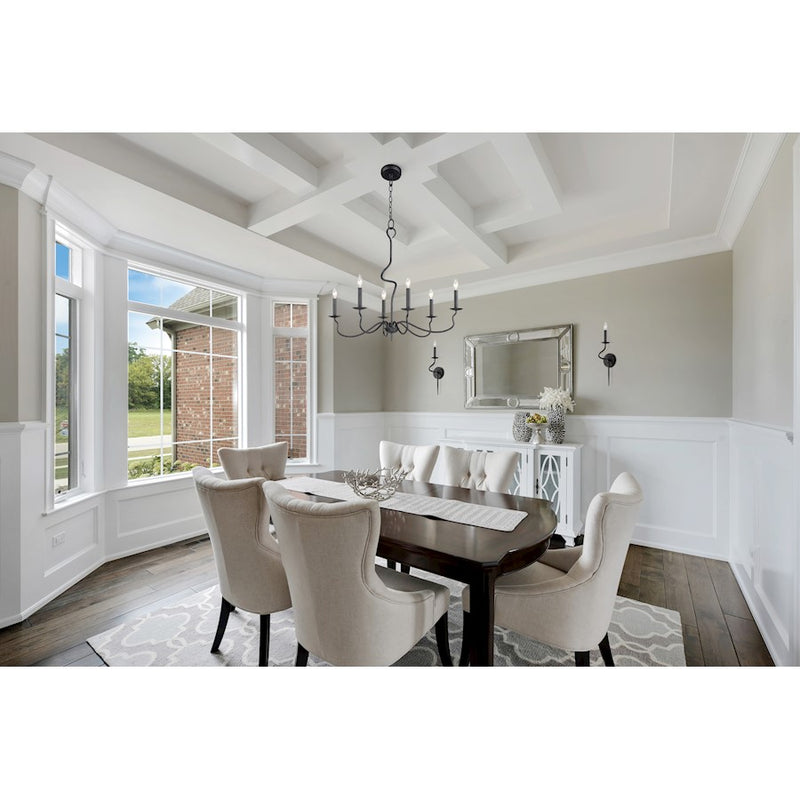 Maxim Lighting Padrona Chandelier, Black Oxide