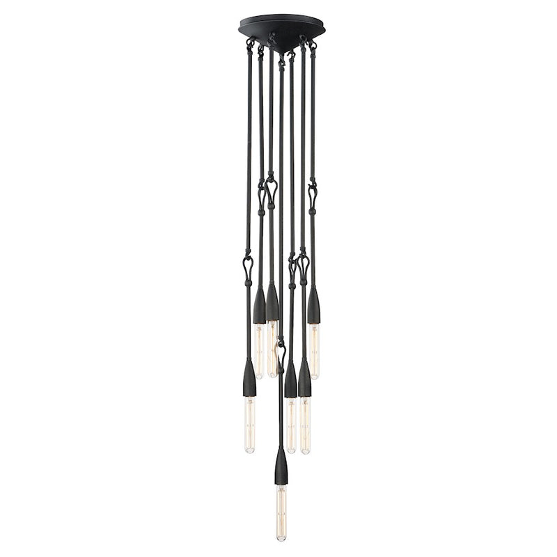 Maxim Lighting Pioneer 7 Light Pendant, Anthracite
