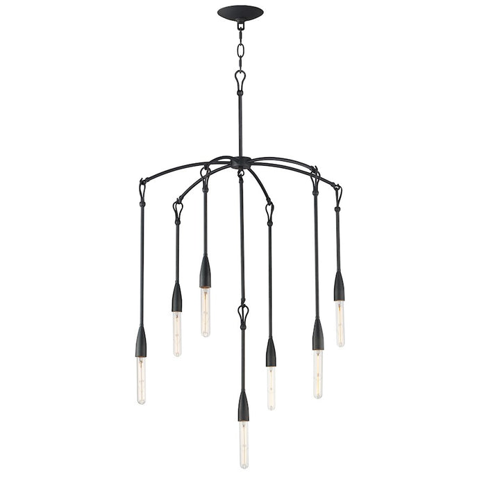 Maxim Lighting Pioneer 7 Light Chandelier, Anthracite - 27718AR