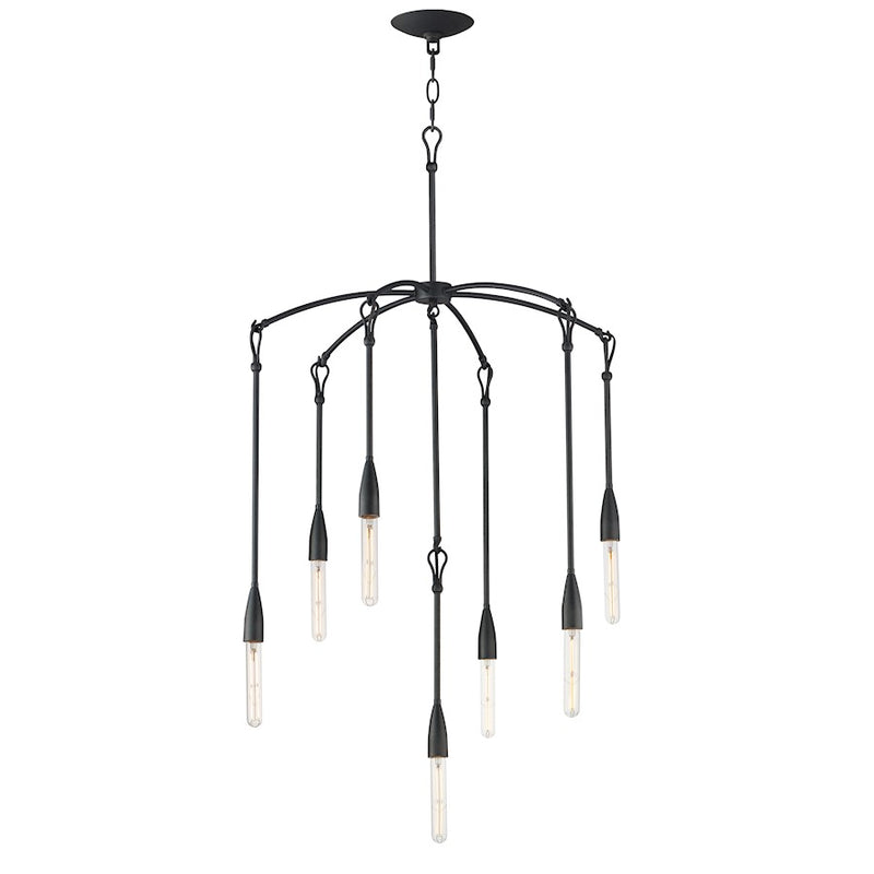 Maxim Lighting Pioneer 7 Light Chandelier, Anthracite