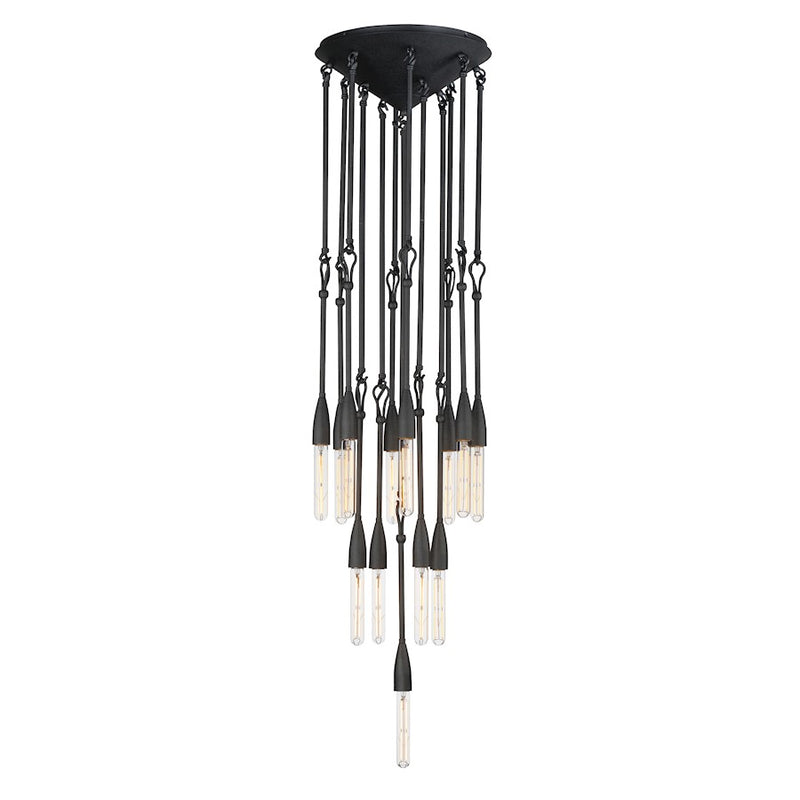 Maxim Lighting Pioneer 13 Light Pendant, Anthracite