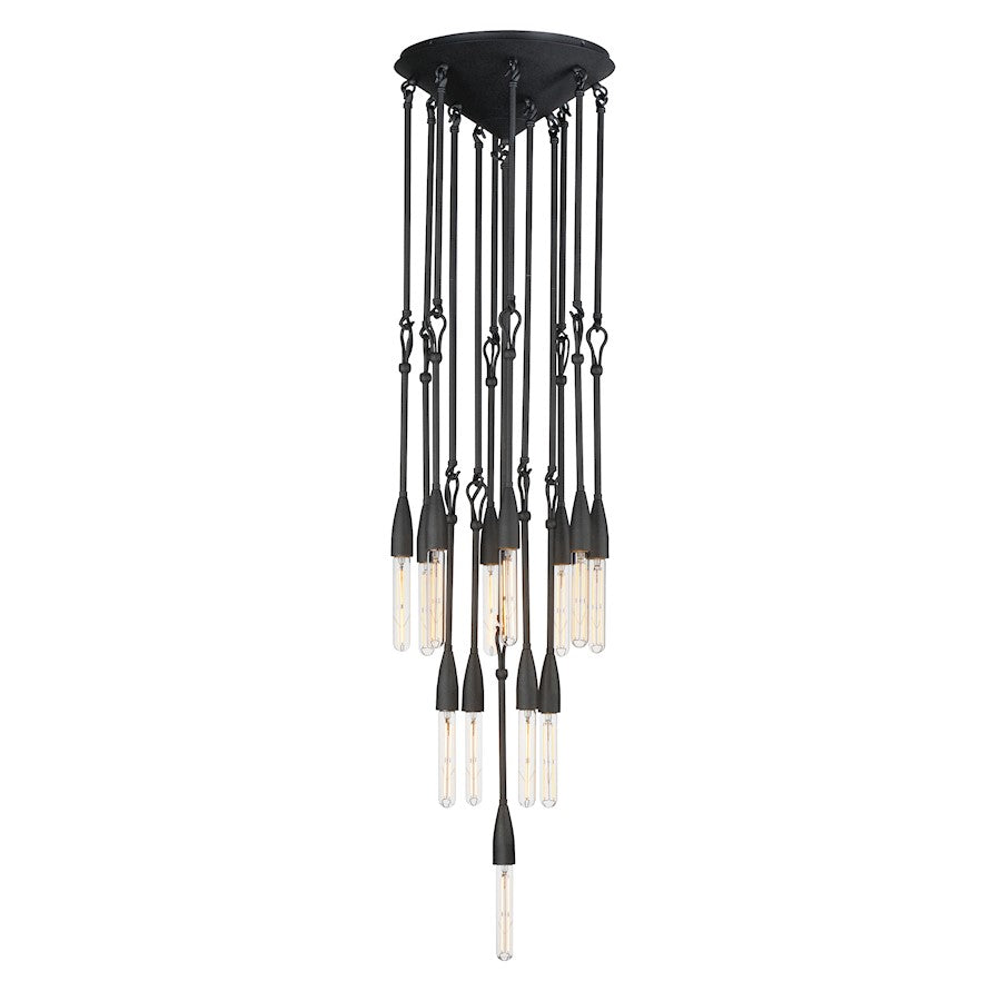 Maxim Lighting Pioneer 13 Light Pendant, Anthracite - 27719AR