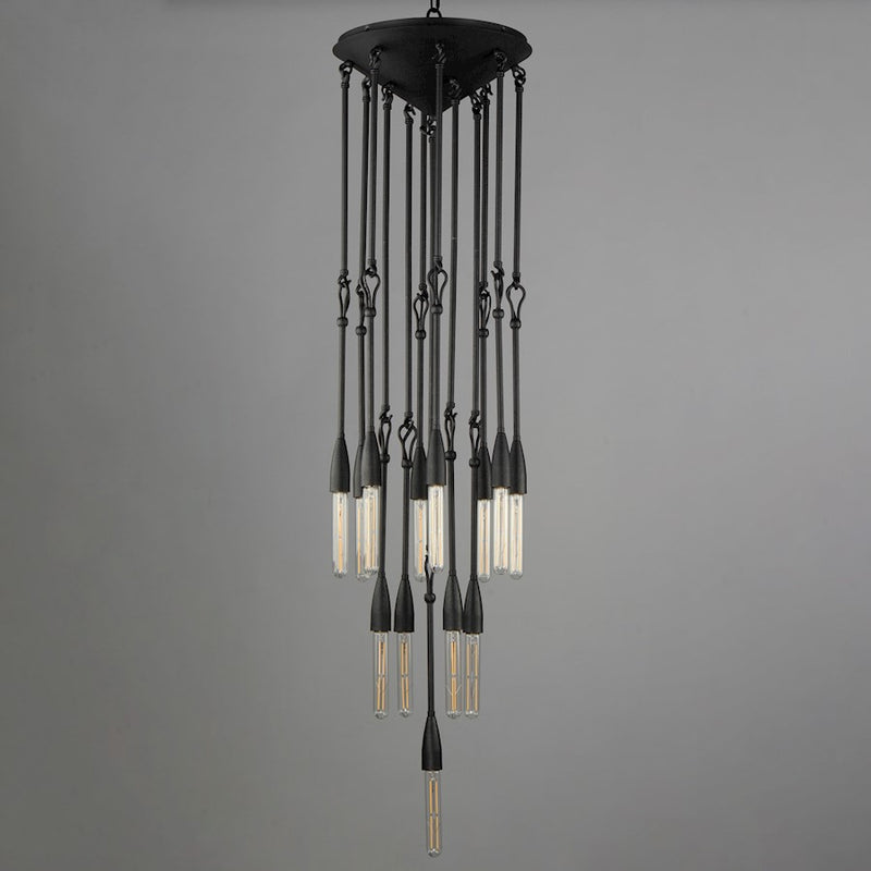 Maxim Lighting Pioneer 13 Light Pendant, Anthracite