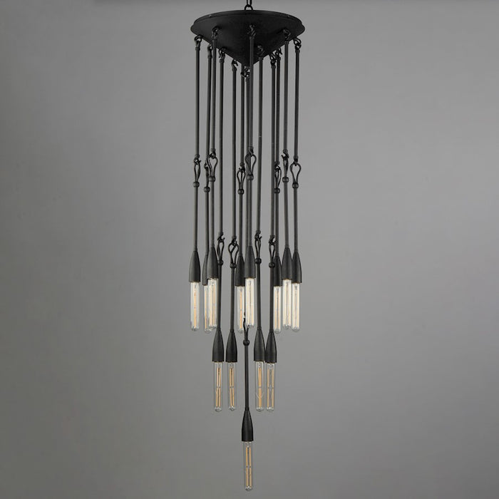 Maxim Lighting Pioneer 13 Light Pendant, Anthracite