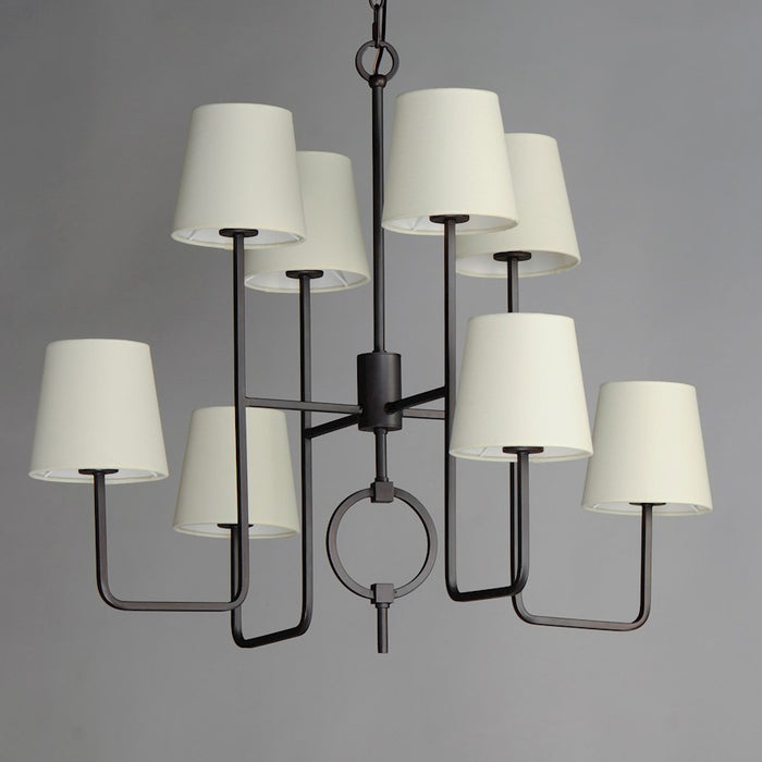 Maxim Lighting Paoli 8 Light Chandelier, Charcoal Bronze