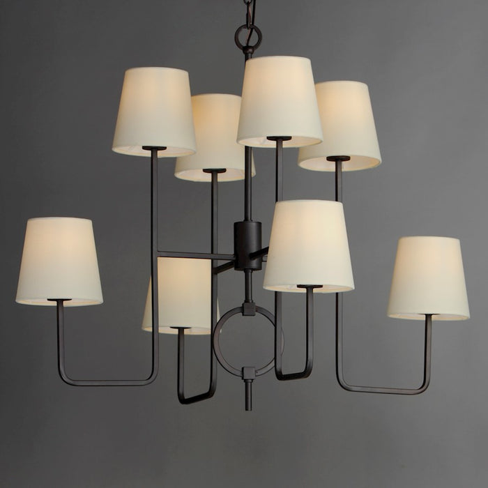 Maxim Lighting Paoli 8 Light Chandelier, Charcoal Bronze