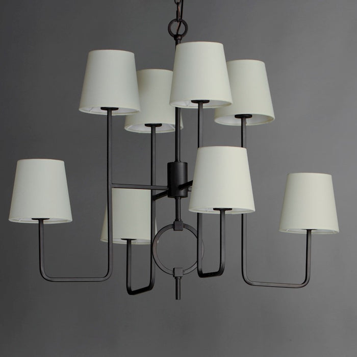 Maxim Lighting Paoli 8 Light Chandelier, Charcoal Bronze