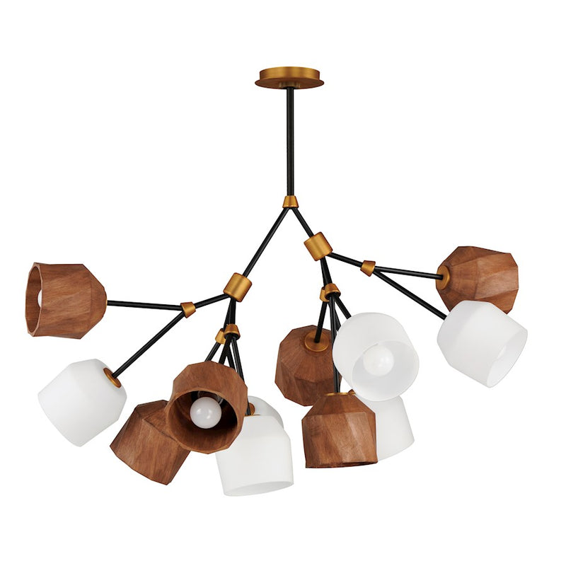 Maxim Lighting Akimbo Pendant, Dark Bronze/Antique Brass