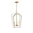 Maxim Lighting Melrose 3Lt 20.5" Entry Foyer Pendant, White/Brass - 28613WTNAB