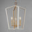 Maxim Lighting Melrose 3Lt 20.5" Entry Foyer Pendant, White/Brass