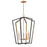Maxim Lighting Melrose 5Lt 27.5" Entry Foyer Pendant, Black/Brass - 28615BKNAB