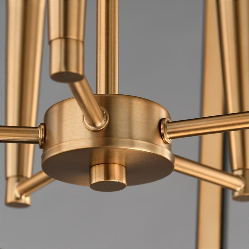 Maxim Lighting Melrose 5Lt 27.5" Entry Foyer Pendant, Black/Brass