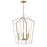 Maxim Lighting Melrose 5Lt 27.5" Entry Foyer Pendant, White/Brass - 28615WTNAB