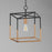 Maxim Lighting SoHo 1Lt 16.75" Entry Foyer Pendant, Black/Brs