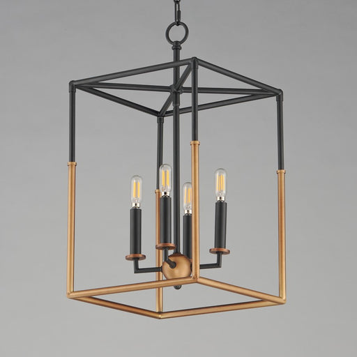 Maxim Lighting SoHo 4Lt 22.5" Entry Foyer Pendant, Black/Brs