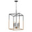 Maxim Lighting SoHo 4Lt 28.25" Entry Foyer Pendant, Black/Brs - 28625BKWBR