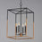 Maxim Lighting SoHo 4Lt 28.25" Entry Foyer Pendant, Black/Brs