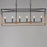 Maxim Lighting SoHo 6Lt 21" Linear Pendant, Black/Weathered Brass