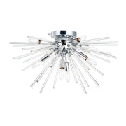 Maxim Lighting Polaris 8-Light Flush Mount, Polished Chrome