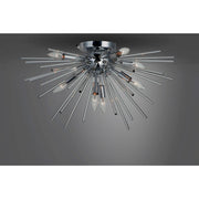 Maxim Lighting Polaris 8-Light Flush Mount, Polished Chrome
