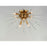 Maxim Lighting Polaris 8-Light Flush Mount, Satin Brass/Clear