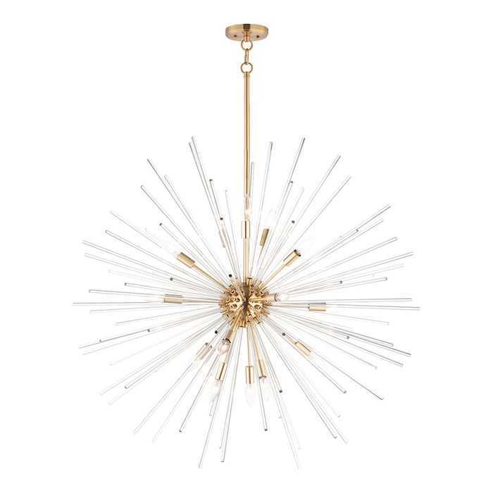 Maxim Lighting Polaris Pendant, Satin Brass/Clear