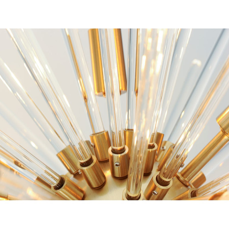 Maxim Lighting Polaris Pendant, Satin Brass/Clear