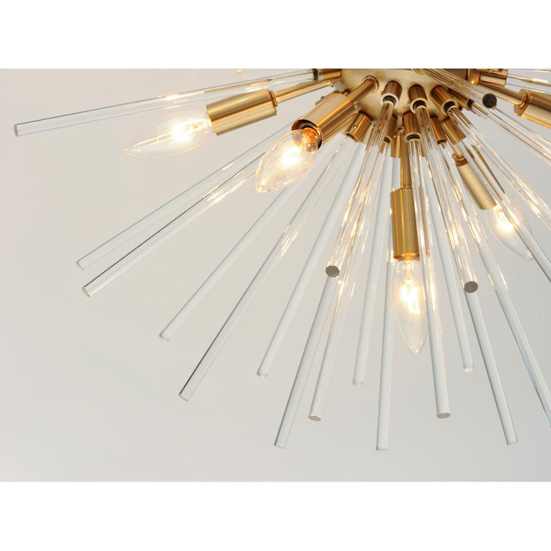 Maxim Lighting Polaris Pendant, Satin Brass/Clear
