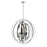 Maxim Lighting Radial 5-Light Chandelier, Polished Nickel/Black