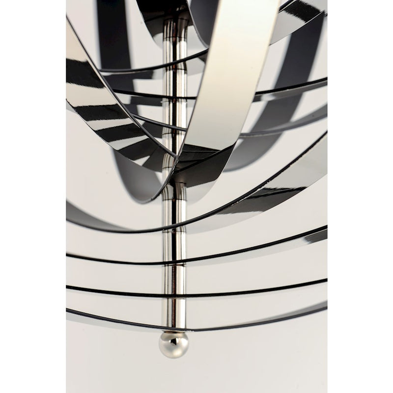 Maxim Lighting Radial 5-Light Chandelier, Polished Nickel/Black