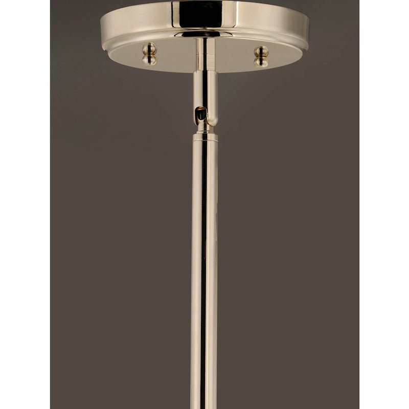 Maxim Lighting Radial 5-Light Chandelier, Polished Nickel/Black