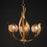 Maxim Lighting Firenze 3 Light 25.75" Chandelier, Gold Leaf