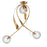 Maxim Lighting Firenze 3Lt 31" Semi-Flush Mt, Gold Leaf/Clear Ribbed - 28714CRGL