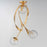 Maxim Lighting Firenze 3Lt 31" Semi-Flush Mt, Gold Leaf/Clear Ribbed
