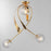 Maxim Lighting Firenze 3Lt 31" Semi-Flush Mt, Gold Leaf/Clear Ribbed
