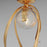 Maxim Lighting Firenze 3Lt 31" Semi-Flush Mt, Gold Leaf/Clear Ribbed