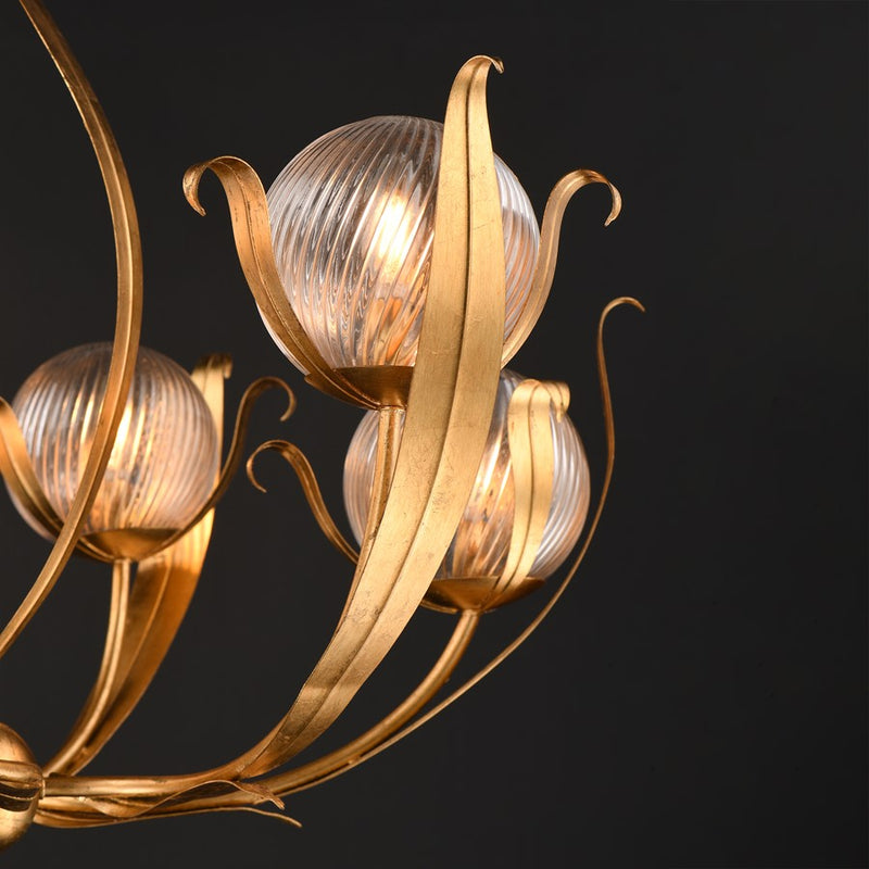 Maxim Lighting Firenze 6 Light 34.75" Chandelier, Gold Leaf