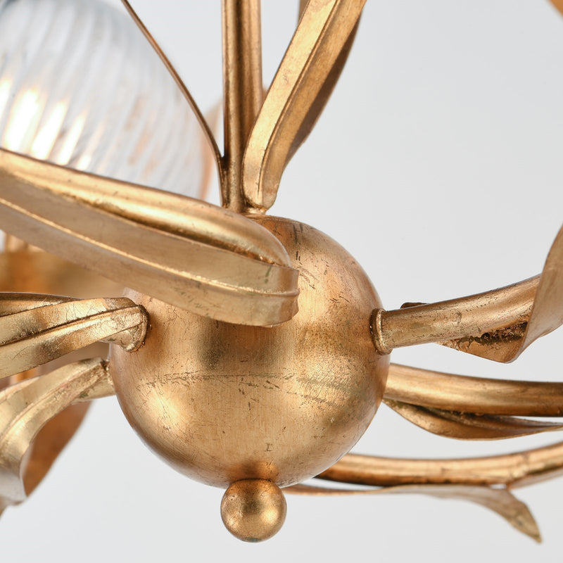 Maxim Lighting Firenze 6 Light 34.75" Chandelier, Gold Leaf