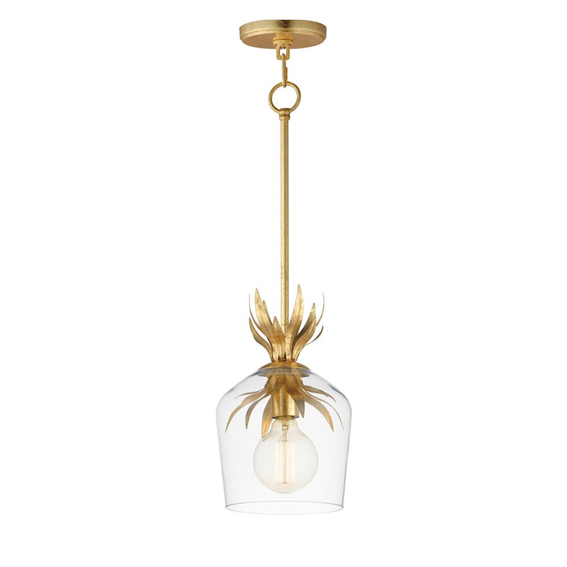 Maxim Lighting Paloma 1 Light Pendant, Gold Leaf