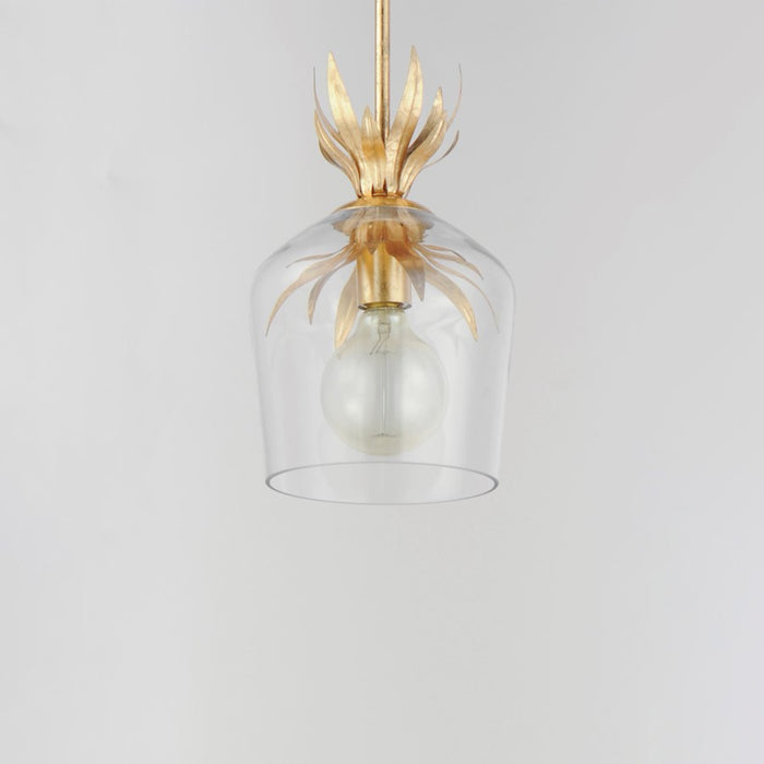 Maxim Lighting Paloma 1 Light Pendant, Gold Leaf