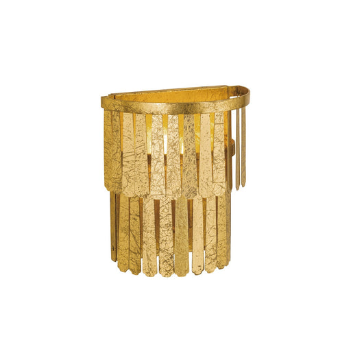 Maxim Lighting Regalia 11in 1-Light Wall Sconce | Glam Gold Leaf Steel | Bedroom & Hallway Accent Light | 10 x 11.25 in, Up Light | Model 28761GL