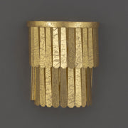 Maxim Lighting Regalia 11in 1-Light Wall Sconce | Glam Gold Leaf Steel | Bedroom & Hallway Accent Light | 10 x 11.25 in, Up Light | Model 28761GL