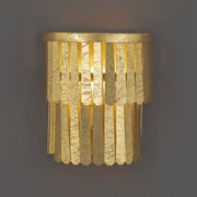 Maxim Lighting Regalia 11in 1-Light Wall Sconce | Glam Gold Leaf Steel | Bedroom & Hallway Accent Light | 10 x 11.25 in, Up Light | Model 28761GL