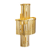 Maxim Lighting Regalia 12in 4-Light Wall Sconce | Gold Leaf Mild Steel | Bedroom & Hallway Accent Light | 12 x 21.5 x 7 in | Model 28763GL