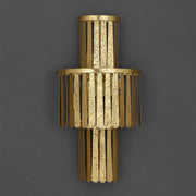 Maxim Lighting Regalia 12in 4-Light Wall Sconce | Gold Leaf Mild Steel | Bedroom & Hallway Accent Light | 12 x 21.5 x 7 in | Model 28763GL